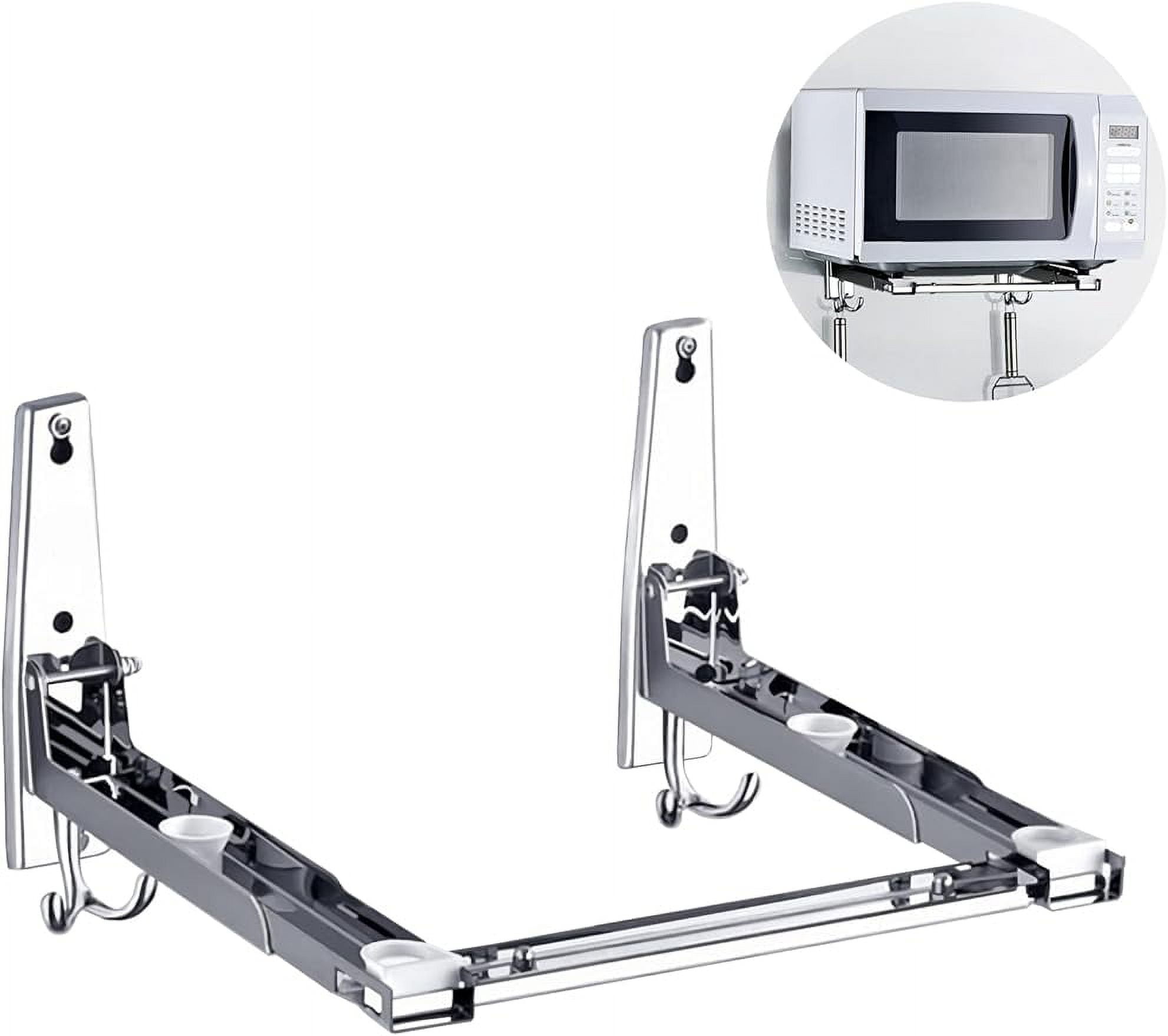 Universal Stainless Steel Microwave Oven Wall Mount Bracket with