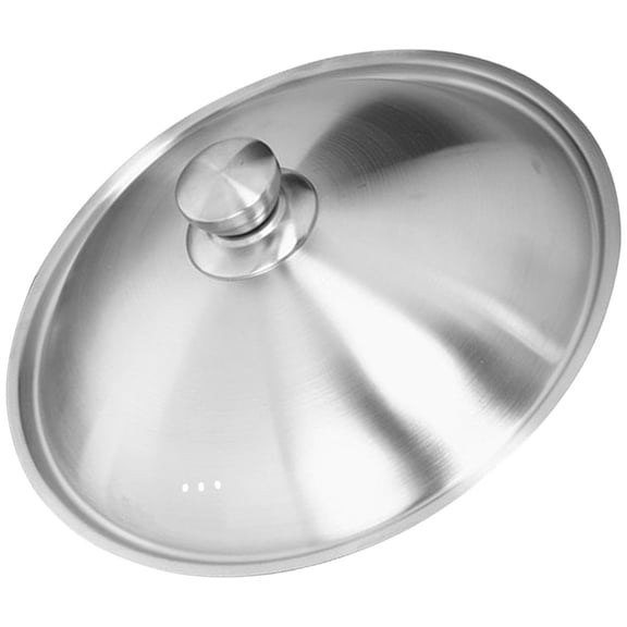 Universal Stainless Steel Pot Cover Lid with Knob for Frying Boiling and Steaming