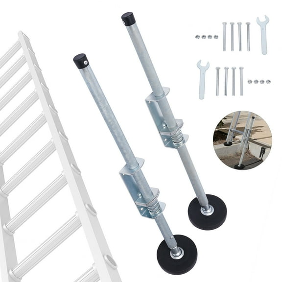 Universal Stair Ladder Leveler Extension Ladder Leg Leveler Height Adjustable Load-Bearing Capacity 330lbs, for Uneven Concrete Floors, Grass, Smooth Floors