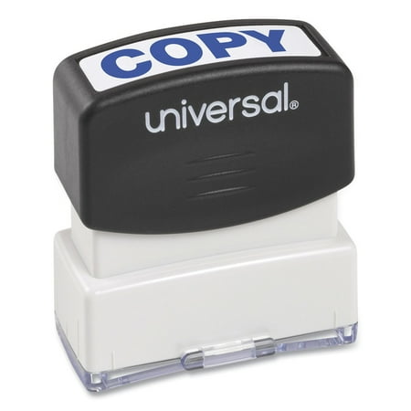 Universal - Stamp - pre-inked - blue - stock text - COPY - 1.7 in x 0.55 in