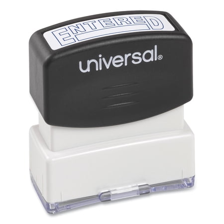 Universal Message Stamp, Entered, Pre-inked One-color, Blue