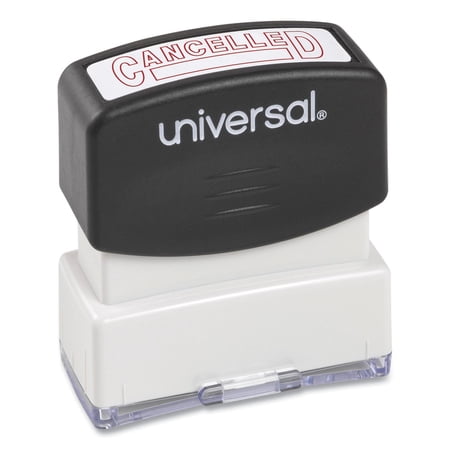 Universal Message Stamp, Cancelled, Pre-inked One-color, Red