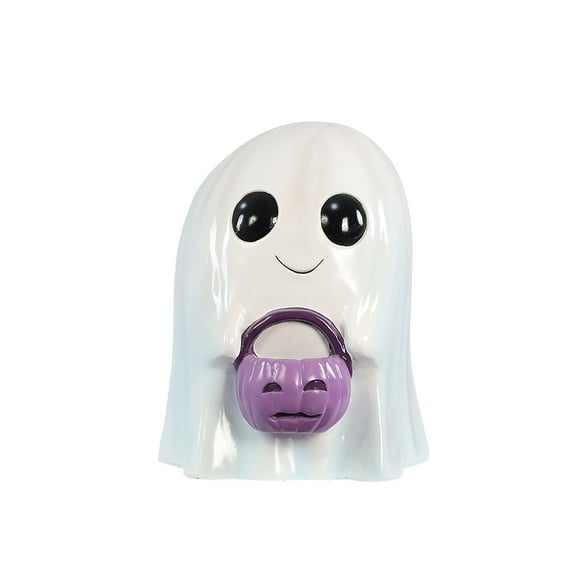 Universal Statues Ghost with Bucket Outdoor Halloween Decoration - 28"