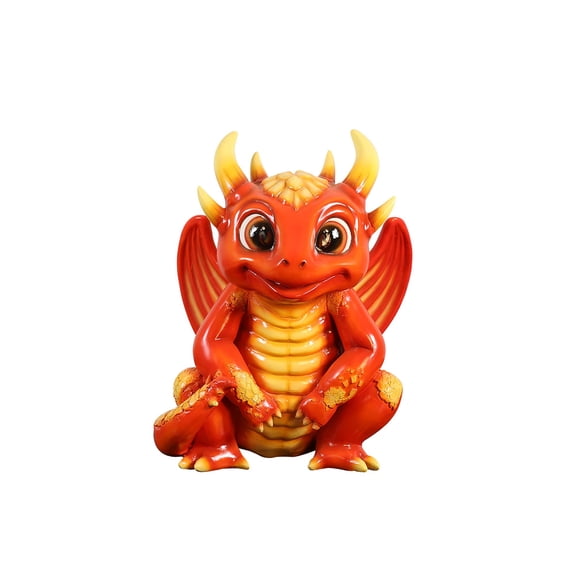 Universal Statues Magical Fire Dragon Outdoor Halloween Decoration - 28"