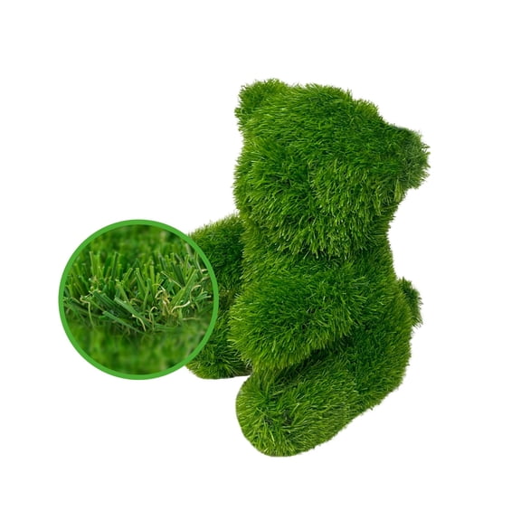 Universal Statues Sitting Bear Artificial Outdoor Patio Garden Turf Topiary - 24"