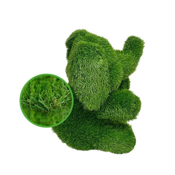 Universal Statues Sitting Elephant Artificial Outdoor Garden Turf Topiary - 14"
