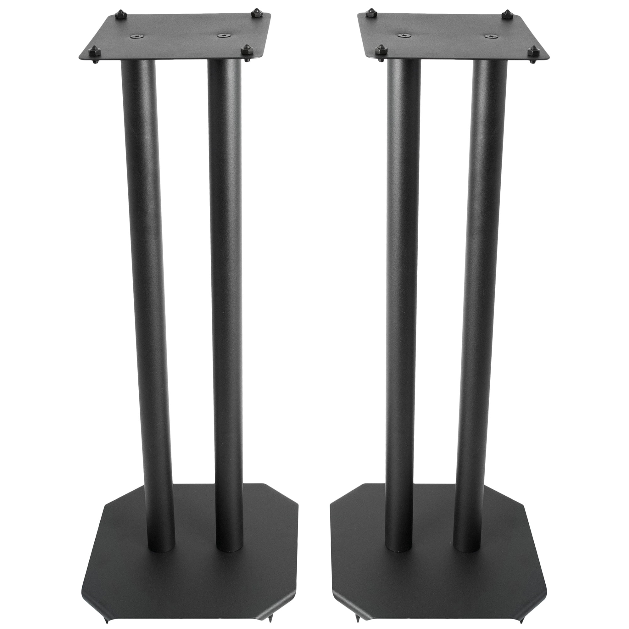 Universal Steel Floor Speaker Stands for Surround Sound & Book