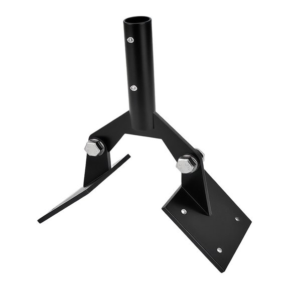 Universal Steel Weathervane Mounting Plate, Adjustable Roof Bracket for Weather Station, Rustproof Black Finish