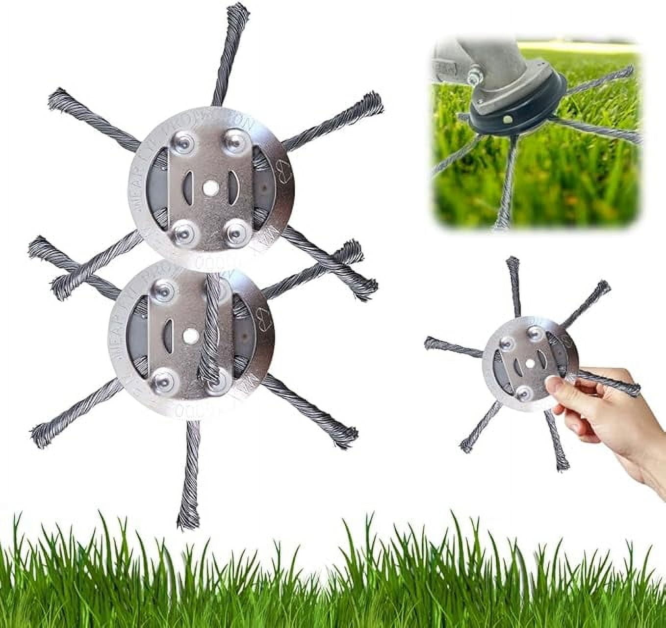 Universal Steel Wire Trimmer Head - Pro Grade 6-Blade Steel