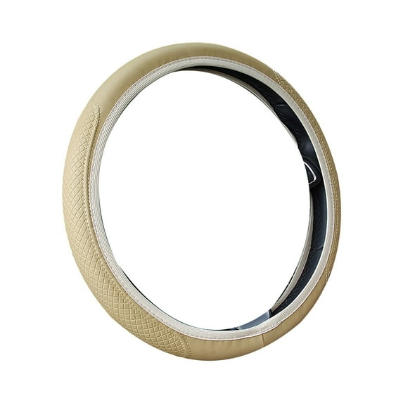 Universal Steering Wheel Cover Enhanced Grip Control with Secure Fiber Leather Installation for Superior Driving Comfort