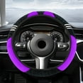 thumbnail image 1 of Universal Steering Wheel Cover Stretch Fit Non-Slip Grip Breathable Embossed Design Easy Installation for Cars Trucks SUVs Vehicles Auto Accessories, 1 of 6