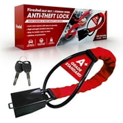 Universal Steering Wheel Steel Wire Lock   Heavy-Duty Anti-Theft Car Lock, 5mm Thick & Durable Security Device for Cars, SUVs, and Trucks, Easy to Use with High-Strength Steel Cable