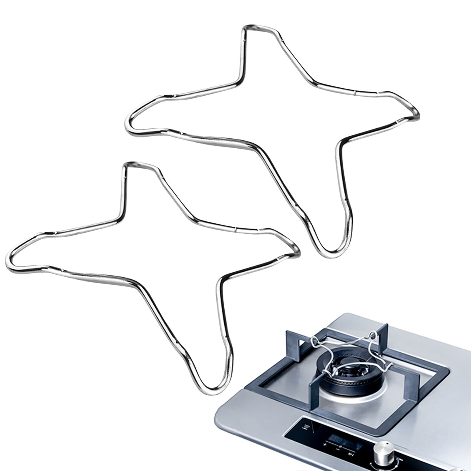Universal Stove Attachment Rack - Wok Reducing Holder for Two Pots ...