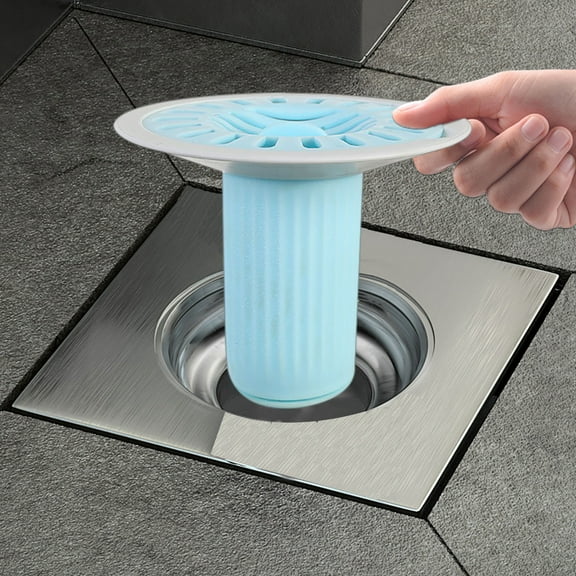Universal Straight Odor Proof Floor Drain Cover | Automatic Closure Design | 360° Quick Drainage | Easy to Install Filter | Household Bathroom & Kitchen Sink Drain
