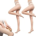 thumbnail image 1 of Universal Stretch Anti-scratch Stockings, Women's Sheer Tights High Waisted Control Top Pantyhose with Reinforced Toes, 1 of 6