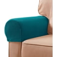 thumbnail image 1 of Universal Stretch Arm Covers Set of 2, Checkered Pattern Sofa Slipcovers for Armchairs, Hook and Loop Closure for Damage-Free Fit, Pet Proof Furniture Covers, 1 of 6
