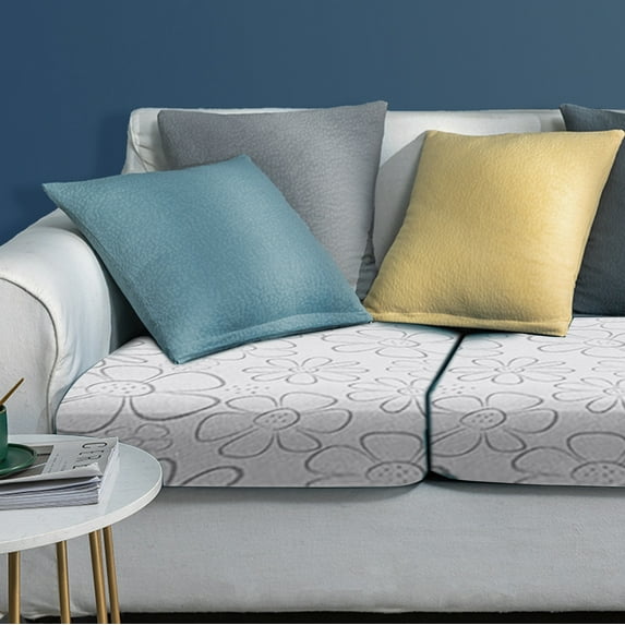 Universal Stretch Sofa Cushion Cover | Water-Repellent & Anti-Slip Slipcover Replacement | Fits W 50-65cm L 50-63cm H 5-20cm | 1 Piece