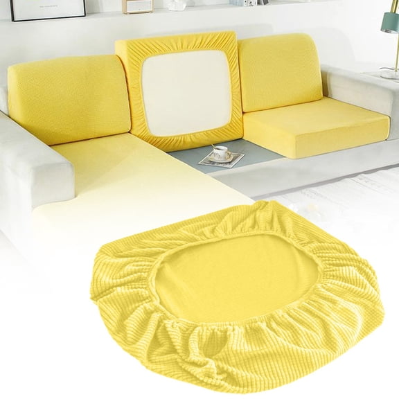 Universal Stretch Sofa Slipcover Full Coverage Couch Protector Elastic Wrap Seat Cover Furniture Protector for Home Living Room Use