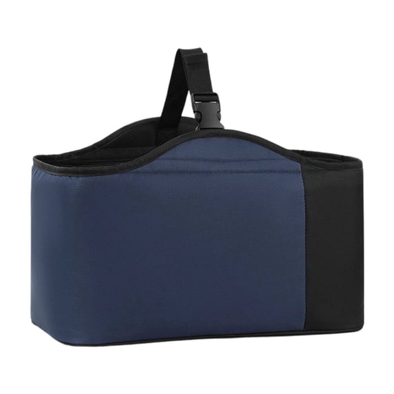 Universal Stroller Accessory | Waterproof Stroller Organizer | Navy Stroller Caddy with Insulated Bottle Pocket | Great Student Shower Gift