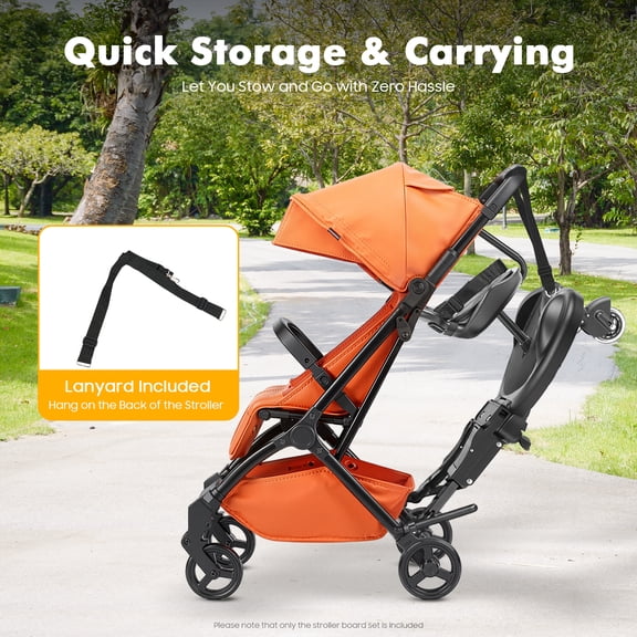 Universal Stroller Board 2 in 1 Children Rider Stroller Attachment w/Saddle Seat, Buggy Board Wheeled Pushchair Stroller w/Standing Platform & Universal Wheel, Holds Children Up to 55lbs