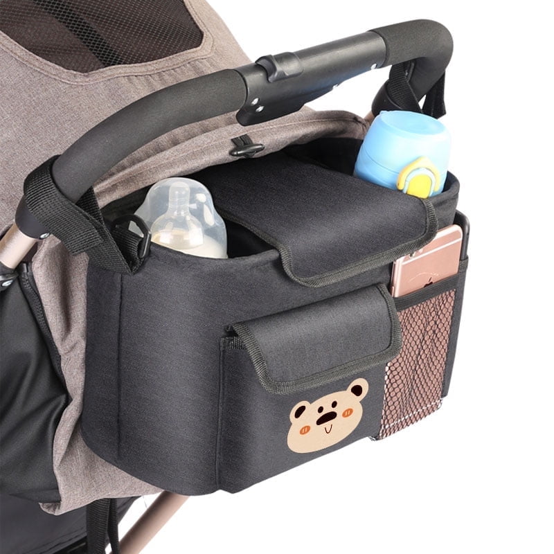 Universal Stroller Organizer with Cup Holder & Detachable Bag, Stroller Bag, Stroller Caddy, Bazaar Find
