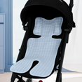 thumbnail image 1 of Universal Stroller Seat Pad Breathable Cooling Mat For Pet Stroller Lightweight Cart Portable Chair Liner With Airflow Design 27.6x13.8 Inches, 1 of 7