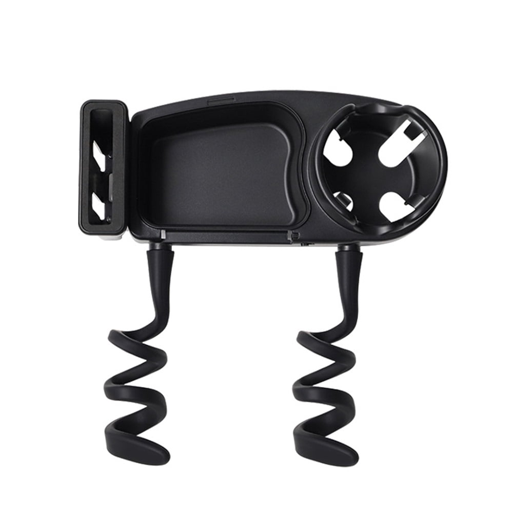 Universal Stroller Snack Tray, 3 in 1 Stroller Cup Holder with Phone Holder and Silicone Flexible Arms Grip, (Snack Tray)
