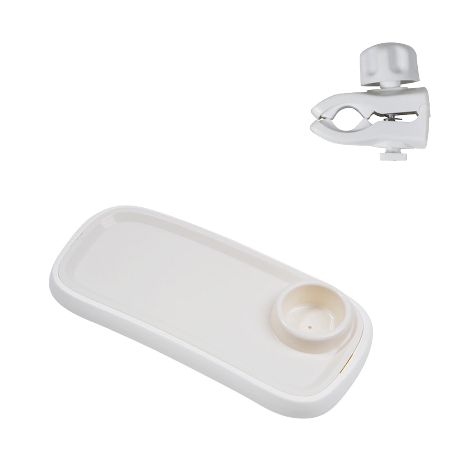 Universal Stroller Snack Tray Detachable Enlarged Stroller Cup Holder Tray Portable Clip On