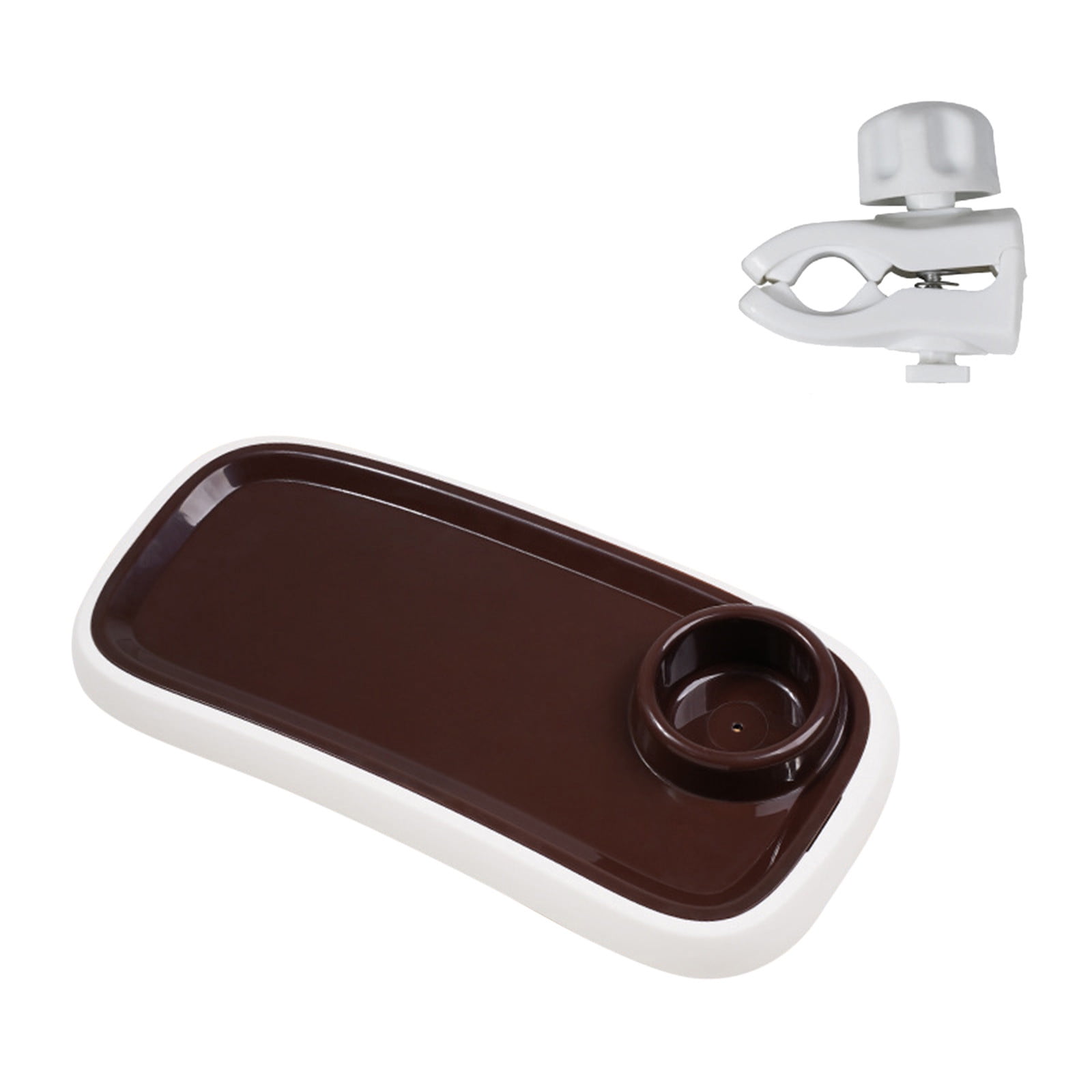 Universal Stroller Snack Tray Detachable Enlarged Stroller Cup Holder Tray Portable Clip On Stroller Snack Tray Attachment for Outdoor Indoor Easy To Clean Kitchenware Organizer Japanese Kitchenware