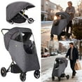 thumbnail image 1 of Universal Stroller Weather Shield Winter Wind And Rain Protective Cover For Baby Carriage And Pram With Strong Grip Elastic Edge, 1 of 7