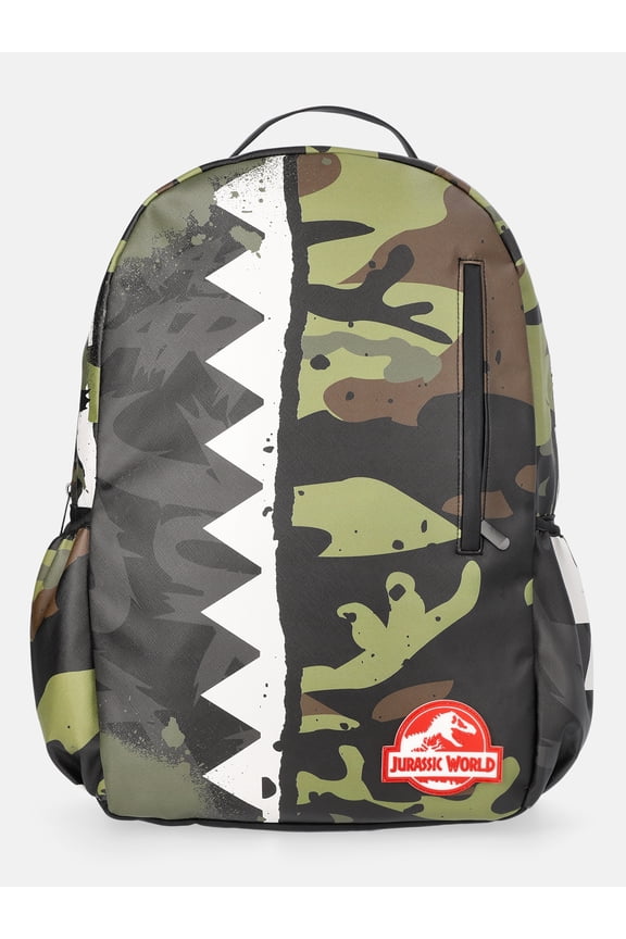 Universal Studio Jurassic World 17" 's PU Backpack - Black