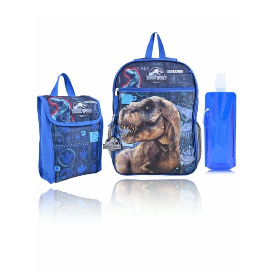 Universal Studio Jurassic World 5-Piece Set BackPack-Blue