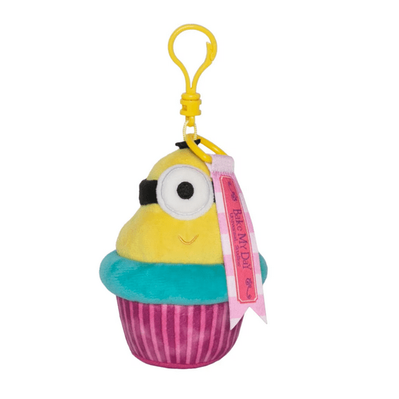 Universal Studios Despicable Me Bake My Day Minion Cupcake Backpack Clip New Tag