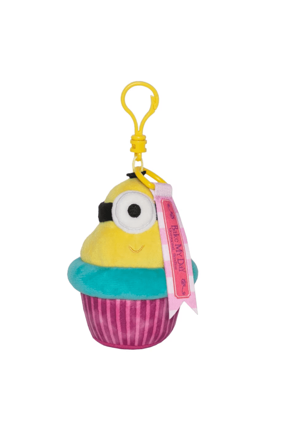 Studios Despicable Me Bake My Day Minion Cupcake Backpack Clip New Tag