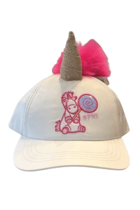 Despicable Me Fluffy Unicorn Embroidered White Baseball Cap NW
