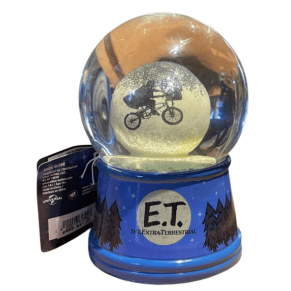 Universal Studios E.T. Bicycle Snow Globe New With Tag