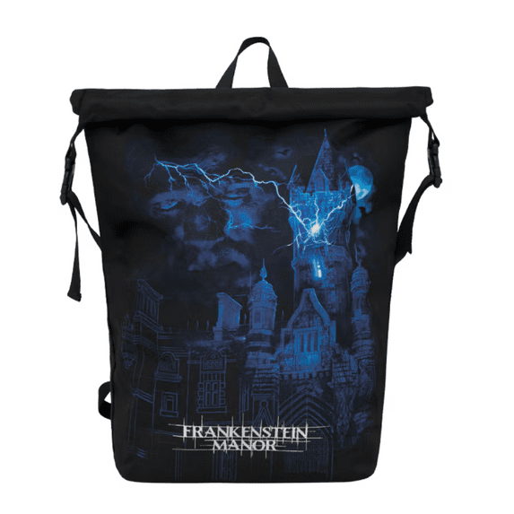 Universal Studios Frankenstein Manor Roll-Top Backpack New With Tag