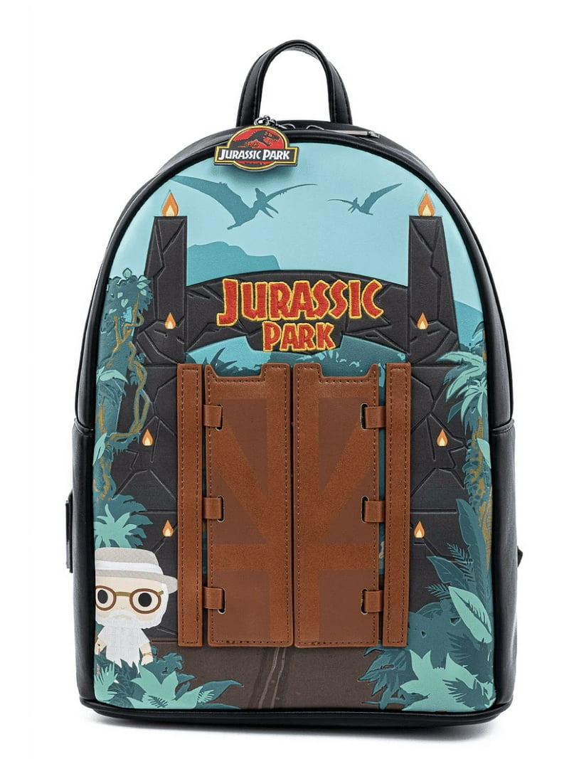 jurassic park loungefly mini backpack Warning Signs Bag Faux Leather E Blueberry Cat have for any Jurassic Park fan Jurassic Park Mini Backpack Green