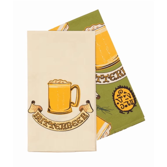 Universal Studios Harry Potter Butterbeer Tea Towel Set New With Tag