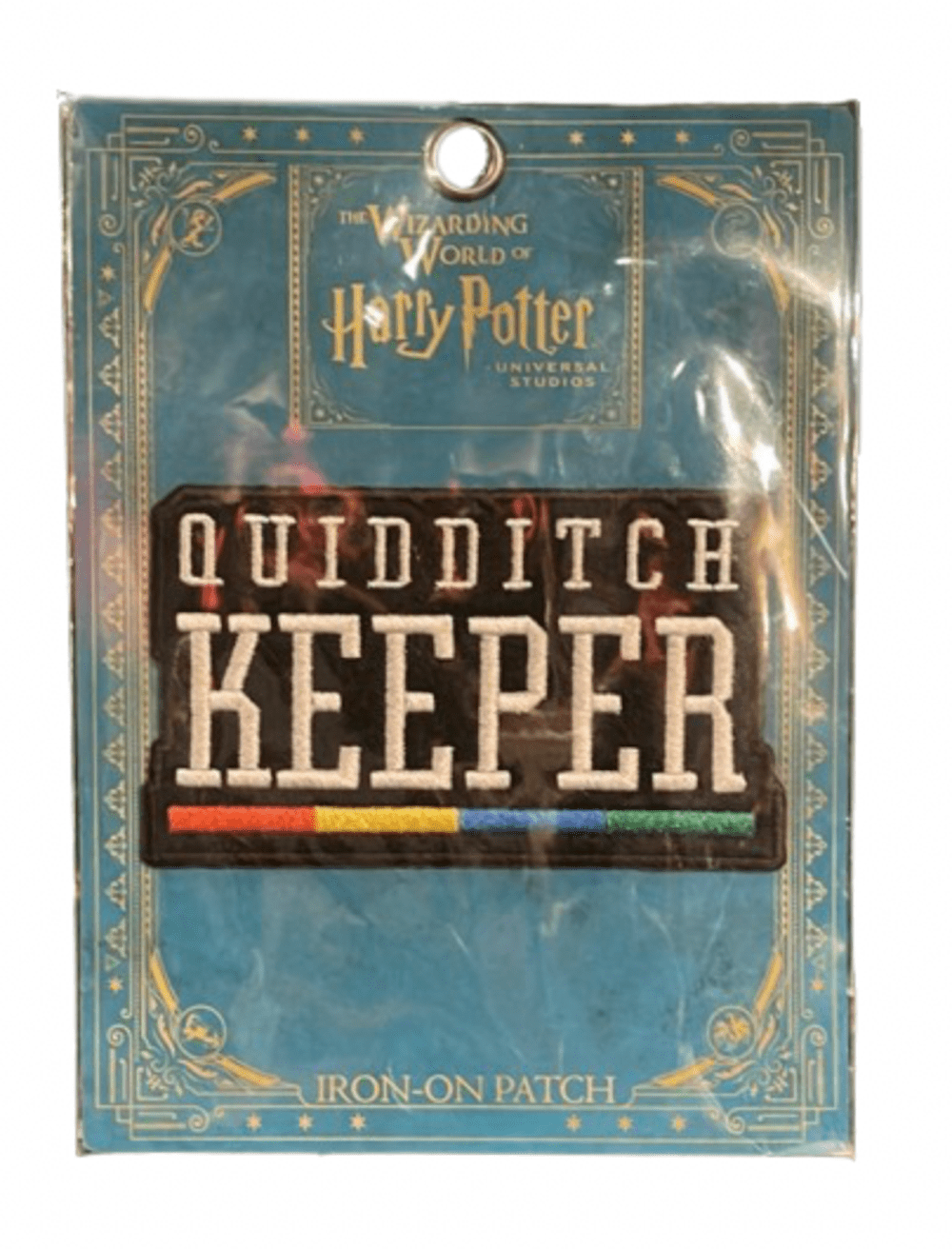 Universal Studios Harry Potter Quidditch Keeper Iron on Patch New with Card