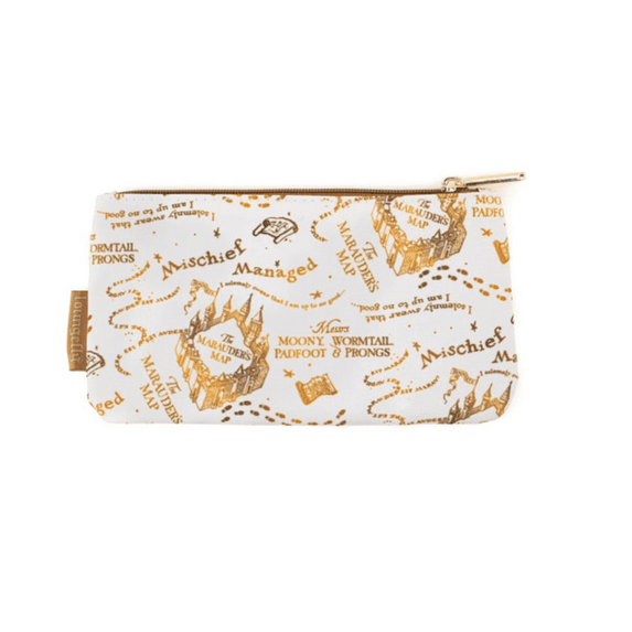 Universal Studios Harry Potter The Marauders's Map Pencil Cosmetic Pouch New