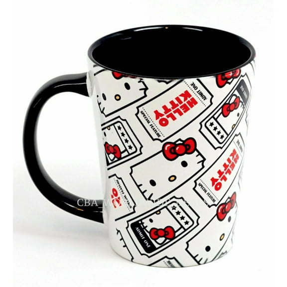 Universal Studios Hello Kitty Movie Ticket Coffee Mug