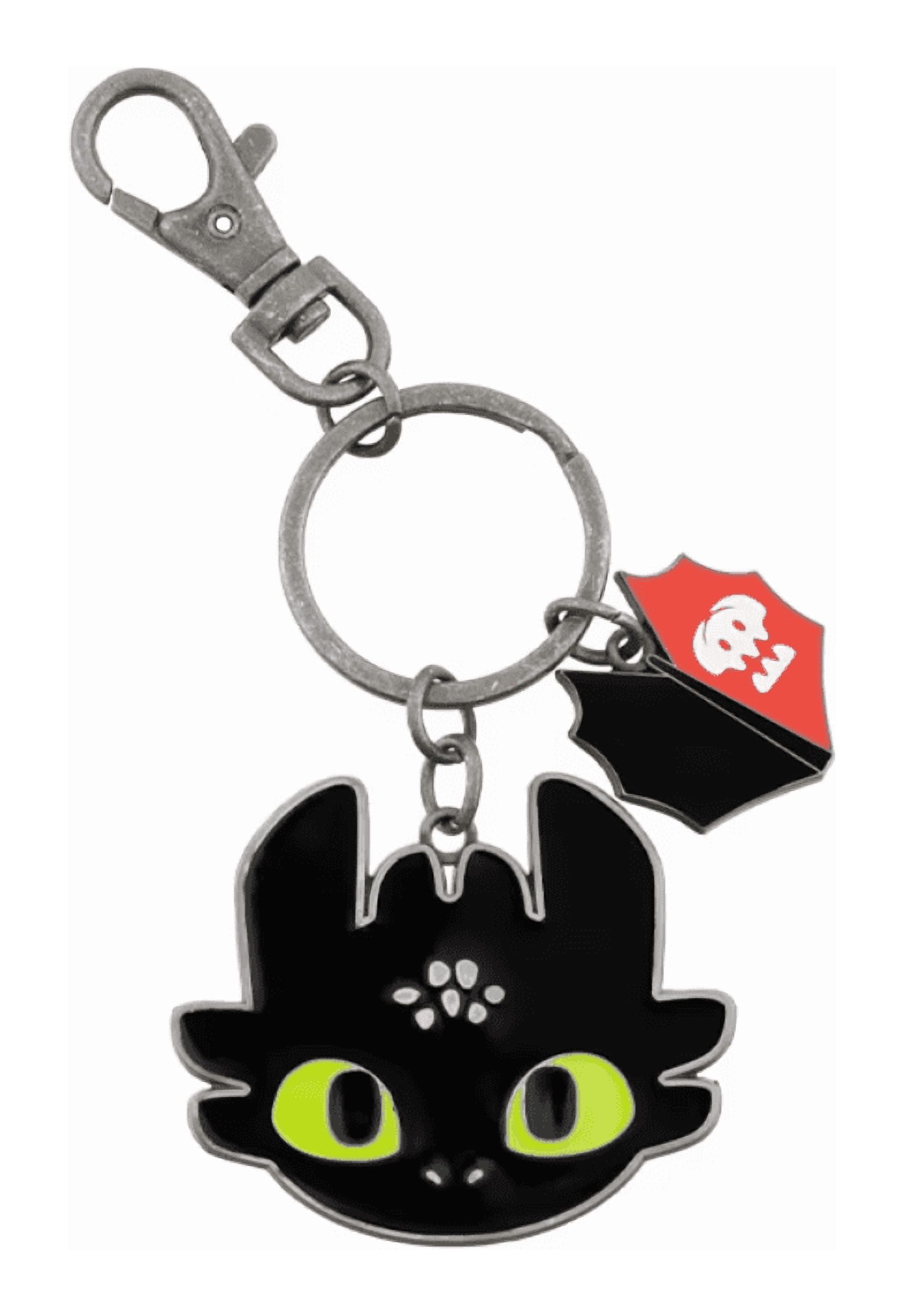 Universal Studios How To Train Your Dragon Toothless Isle of Berk Face Keychain