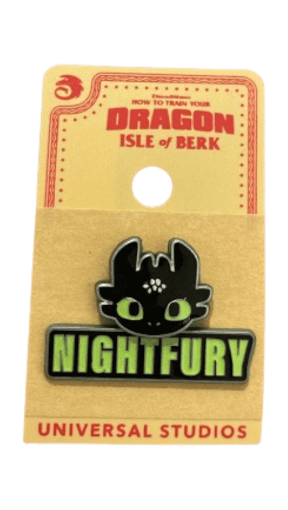 Universal Studios How To Train Your Dragon Toothless Nightfury Face Pin ...