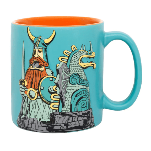 Universal Studios How To Train Your Dragon Viking & Statues Coffee Mug New W Tag