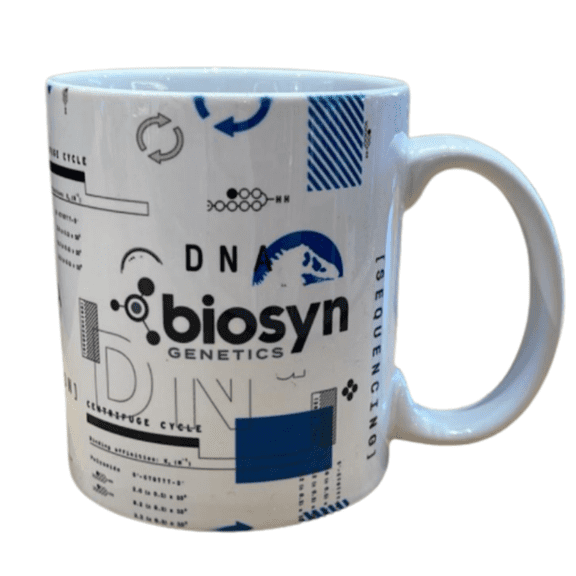 Universal Studios Jurassic World DN Biosyn Genetics Coffee Mug New With Tag