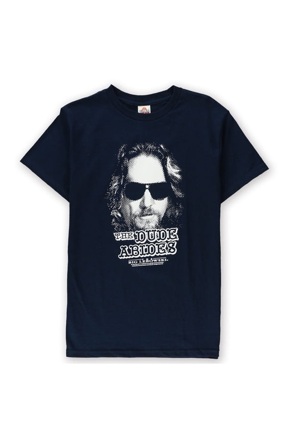 Mens The Dude Graphic T-Shirt, Blue, Small