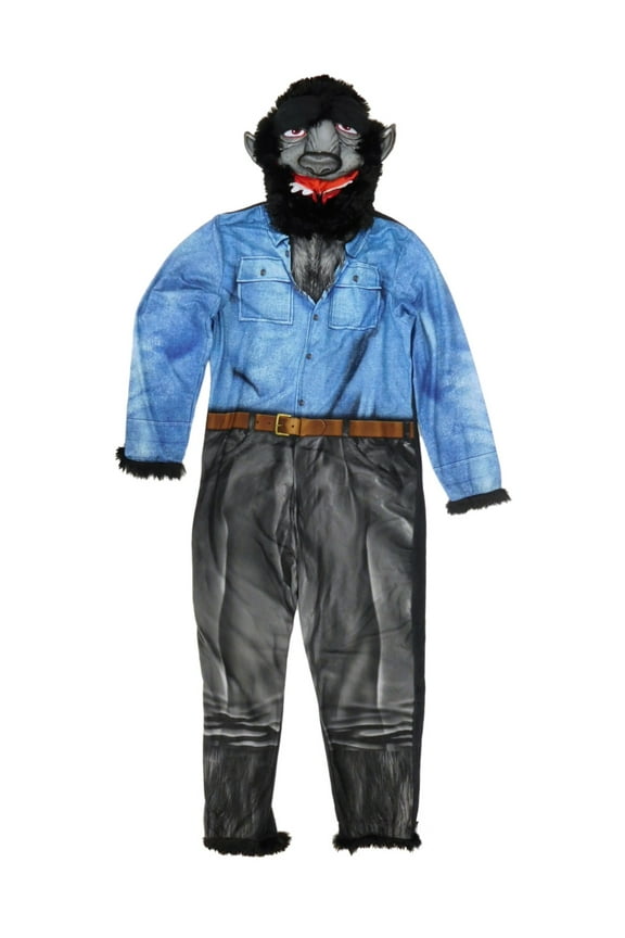 Monsters Mens Werewolf Costume Union Suit One Piece Pajama