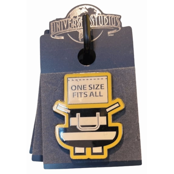 Universal Studios One Size Fits All Pin New With Card