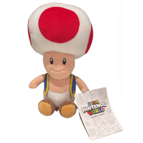 Universal Studios SUPER NINTENDO WORLD Toad Small Plush Toy New With Tag
